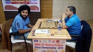 Game between IM P. Karthikeyan and GM Abhijit Kunte ended in a draw