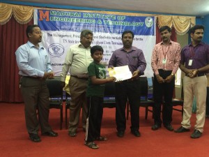 U-13 Champion Dhanush Ragav