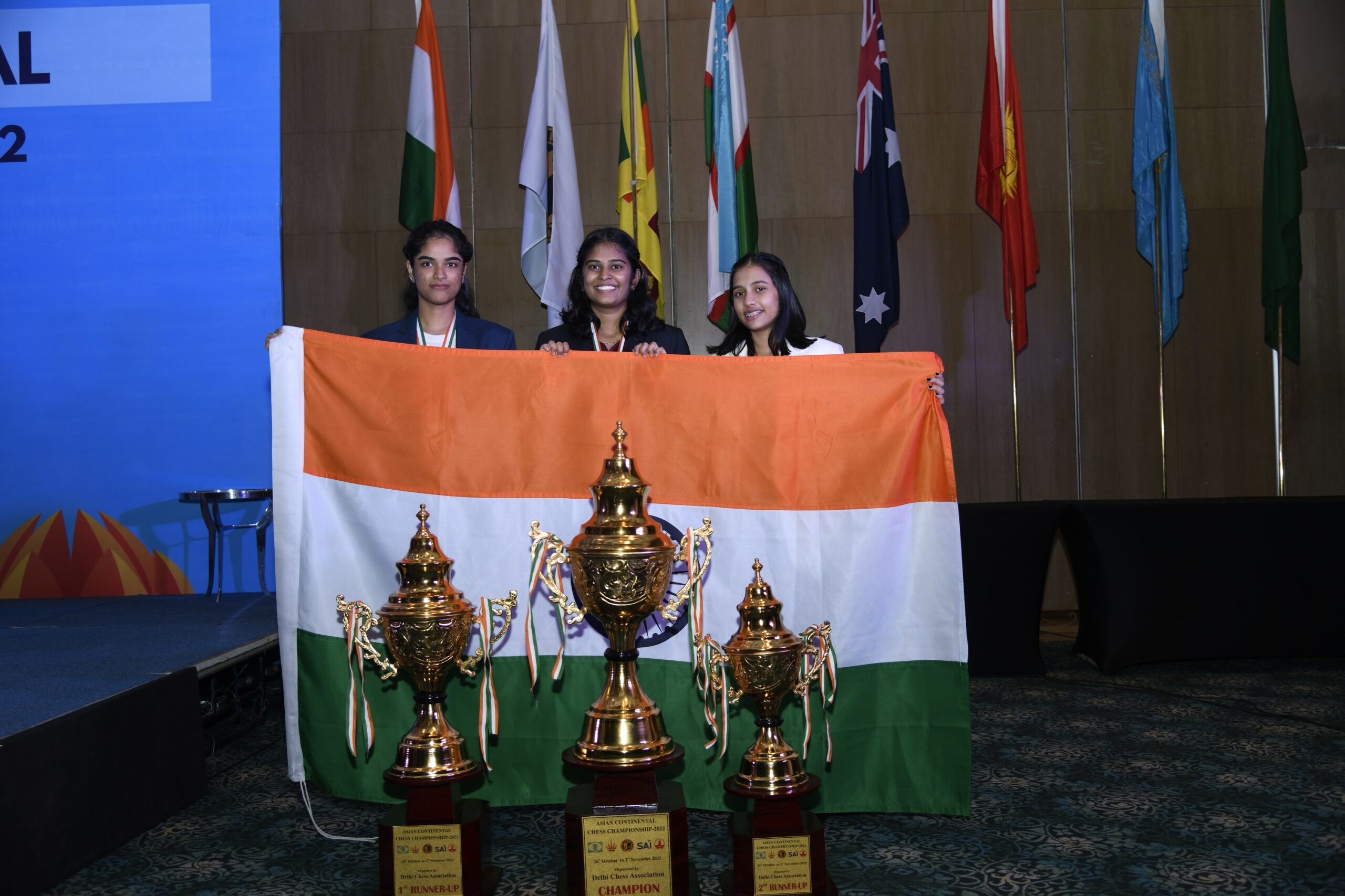 Praggnanandhaa and Nandhidhaa win Asian Continental Chess Championship